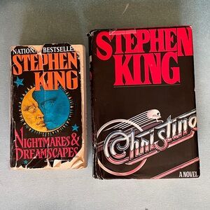 Christine by Stephen King First Edition Book 1983 + Nightmares & Dreamscapes
